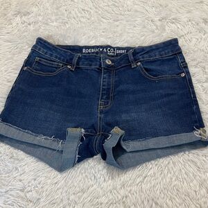Roebuck & Co, Women's Dark Blue Jean Shorts